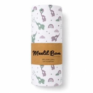 Extra Large Baby Muslin Bath Towel 100×100 cm