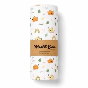 Extra Large Baby Muslin Bath Towel 100×100 cm