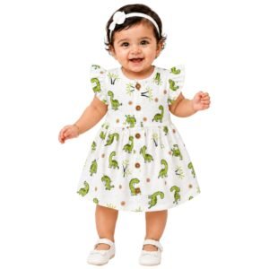 Meelil Bon Baby Muslin Frock for Baby Girls | Dino