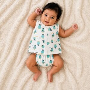 Penguin - Muslin Jabla for Baby