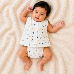 Flower - Muslin Jabla for Baby