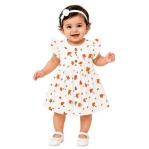 Baby Muslin Frock for Baby Girls | 0–12 Months