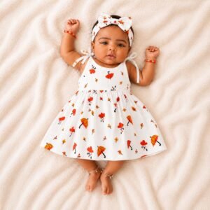 Umbrella - Muslin Knot Frock for Baby Girl