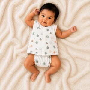 Star - Muslin Jabla for Baby