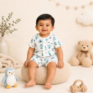 Penguin - Muslin Kids Co-ord Set